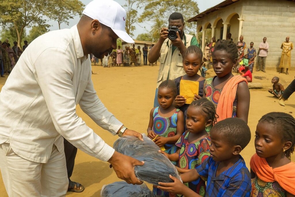 Free School Kits Lift Spirits in Lékoumou
