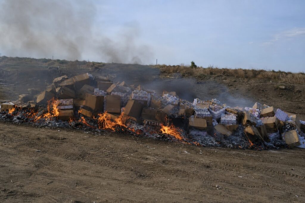 Brazzaville Burns 52 Boxes of Banned Tramadol